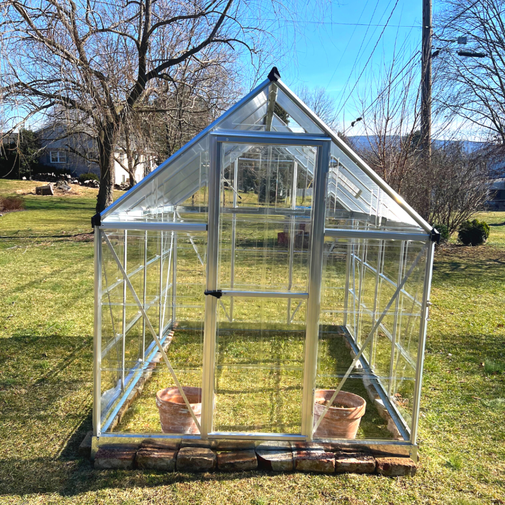 photo of glass and metal greenhouse